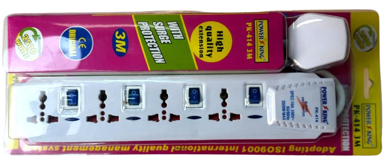 Power King Extension 4-Way 3 Meter PK-414: Your Ultimate Power Solution