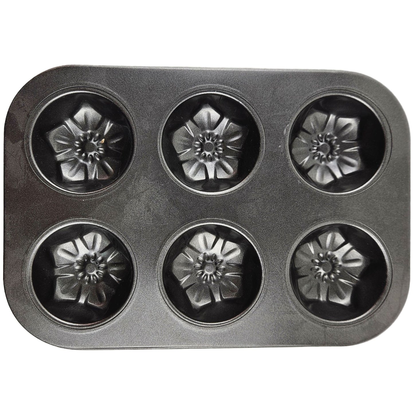 Carbon Steel Cupcake Baking Tray 6 Cups