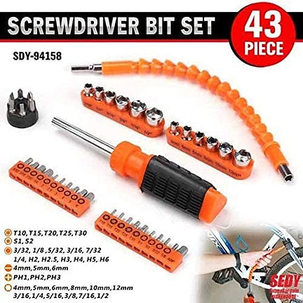 43-Piece Screwdriver Bit Set