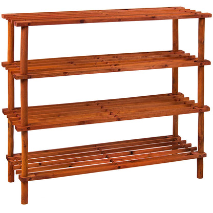 4 Tier Wooden Shoes Rack