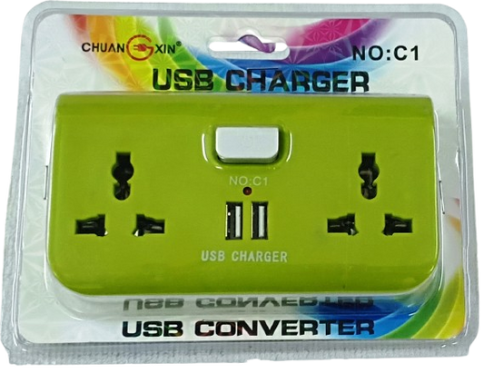 ADAPTOR 2WAY USB CHARGER
