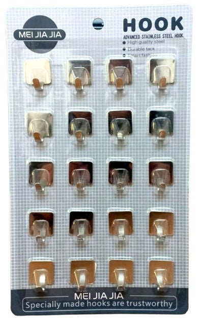 15 HOOK STEEL ADHESIVE