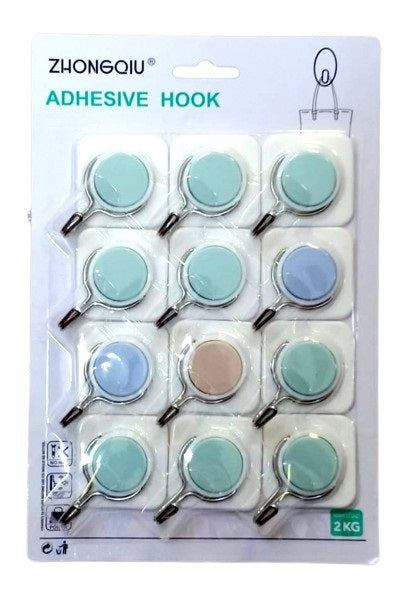 12 PC STRONG ADHESIVE HOOK