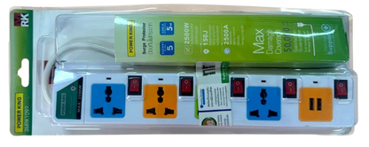 Power King 5-Way 5M Extension with 2 USB: Convenient and Safe