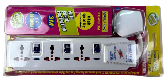 Power King Extension 3Ways 3Meter PK-413: Versatile Power Solution
