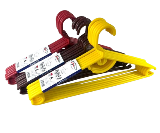 PLASTIC HANGER 6 PCS