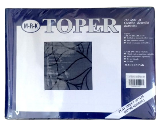 BED SHEET WITH 2 PILLOW COVER 220x240CM ( COTTON)