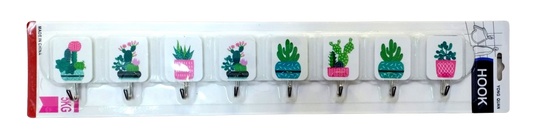 ADHESIVE 8 HOOK HANGER