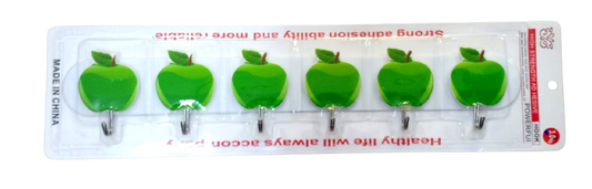 SELF ADHESIVE 6 HOOK HANGER