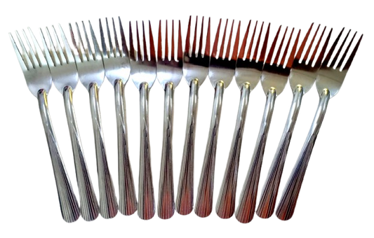 S/STEEL FORK 12PC