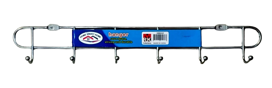 S/STEEL 6 HOOK HANGER