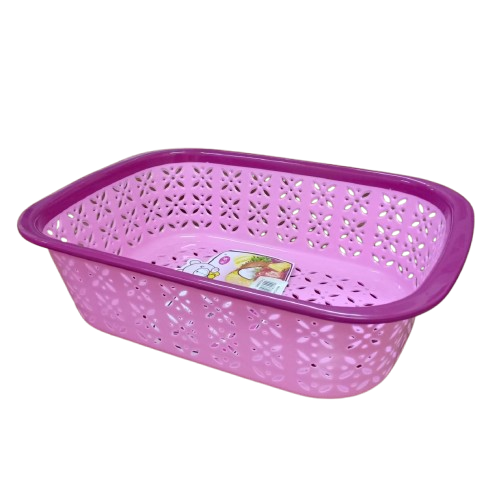 FRUIT-VEGES CORNER PLASTIC BASKET 35X25CM