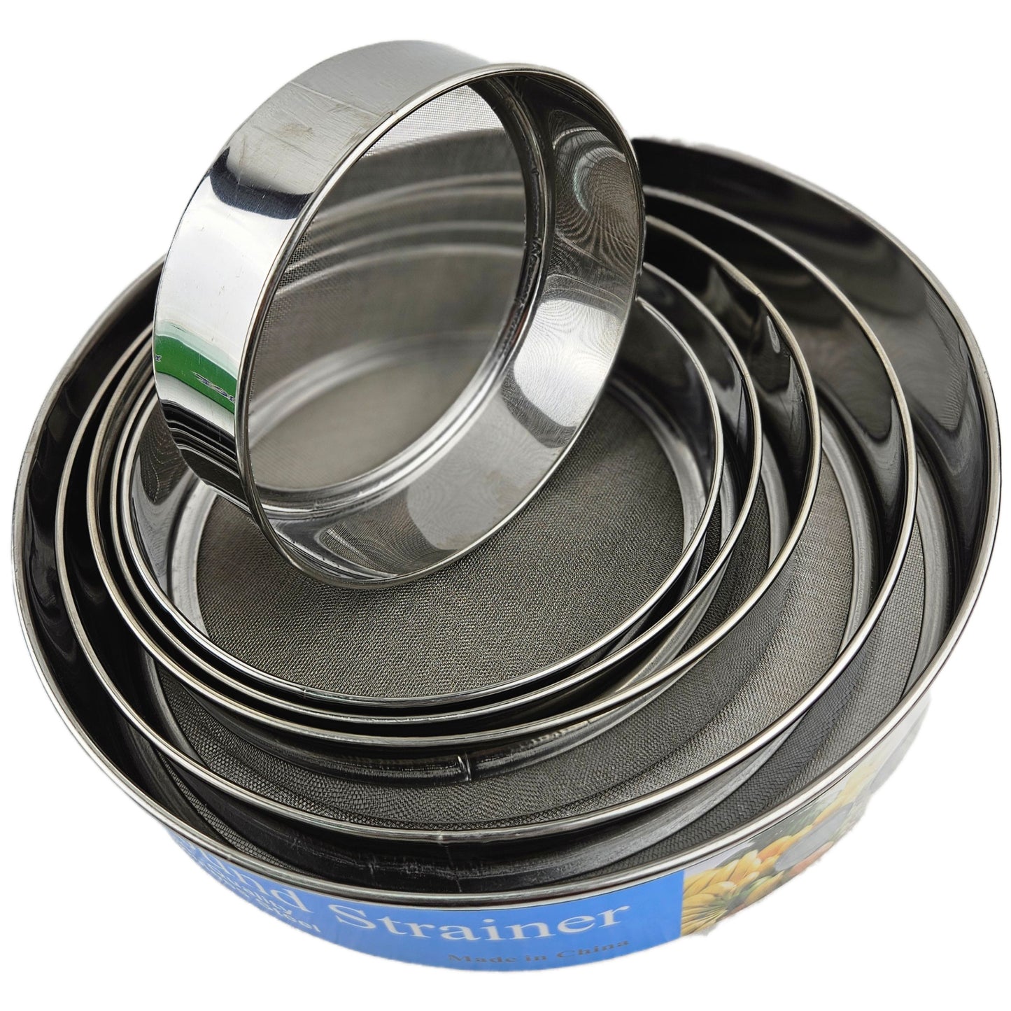 S-STEEL FLOUR STRAINER 6PCS