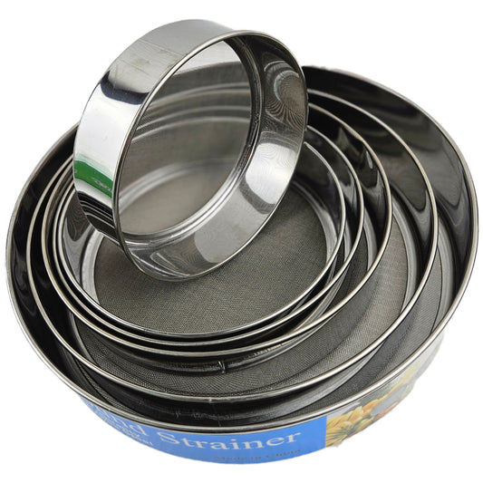 S-STEEL FLOUR STRAINER 6PCS
