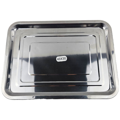 STAINLESS STEEL TRAY 40X30 CM
