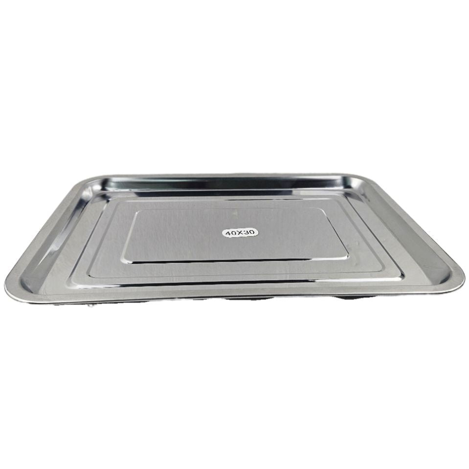 STAINLESS STEEL TRAY 40X30 CM