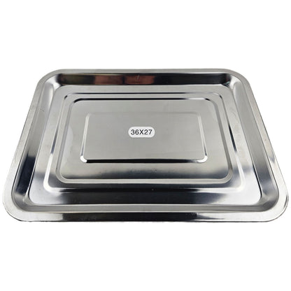 STAINLESS STEEL TRAY 36X27 CM
