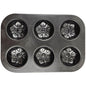 Carbon Steel Cupcake Baking Tray 6 Cups