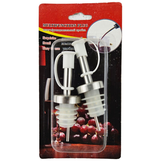 S/STEEL LIQUID POURER 2PCS DISPENSER HEAD