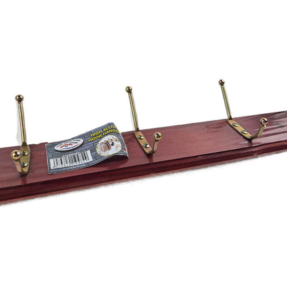 WOODEN 6 HOOKS HANGER