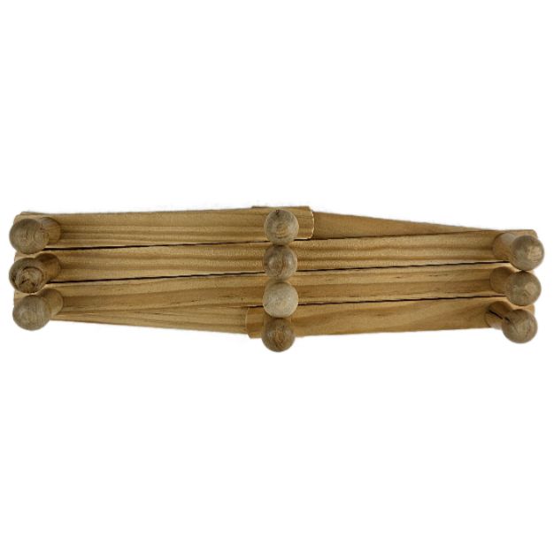WOODEN FOLDING HANGER 10 HOOKS