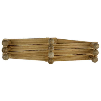 WOODEN FOLDING HANGER 10 HOOKS