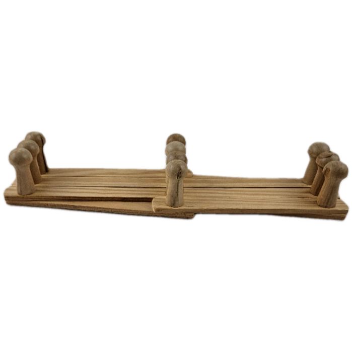 WOODEN FOLDING HANGER 10 HOOKS