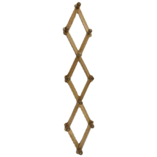 WOODEN FOLDING HANGER 10 HOOKS
