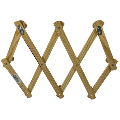 WOODEN FOLDING HANGER 10 HOOKS