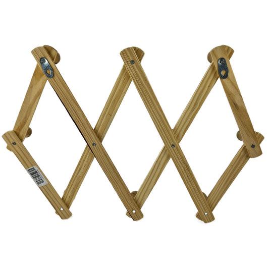 WOODEN FOLDING HANGER 10 HOOKS