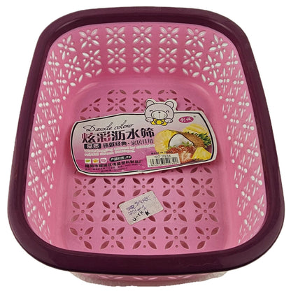 FRUIT-VEGES CORNER PLASTIC BASKET 32X23CM