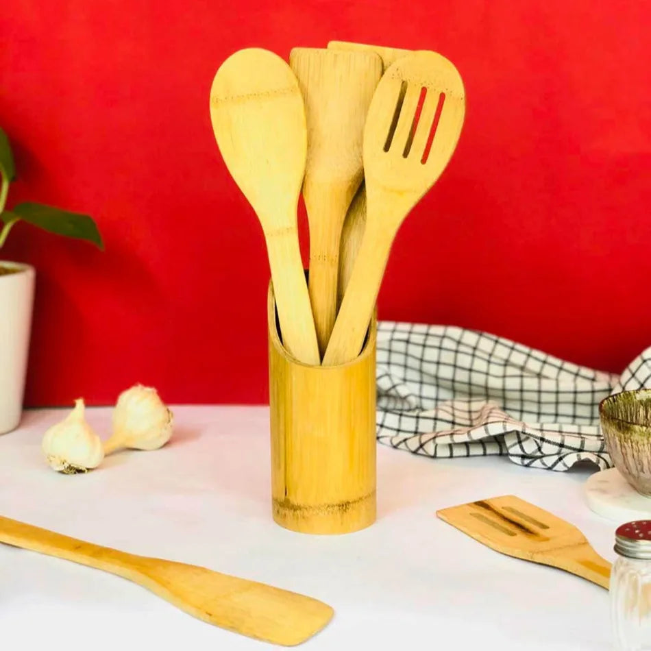BAMBOO COOKING SPOON SET